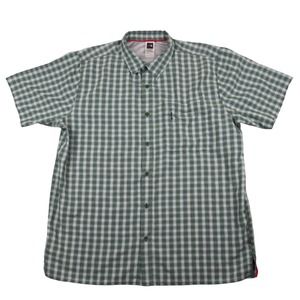 The North Face Shirt Men's XL Extra Large Green Button Down Fishing Hiking EUC!!